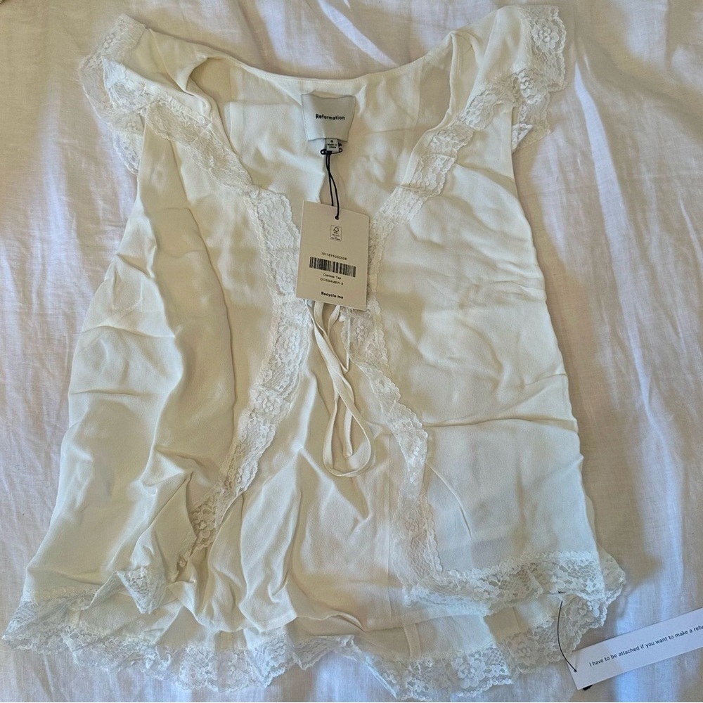 NWT Reformation Clarisse top - size 8